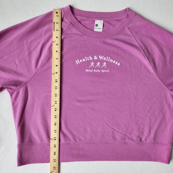 All In Motion Health And Wellness Sweatshirt Long Sleeve Purple Cute Cozy Large - Picture 14 of 16